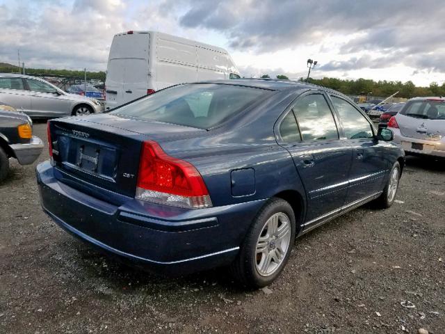 YV1RS592672630990 - 2007 VOLVO S60 2.5T BLUE photo 4