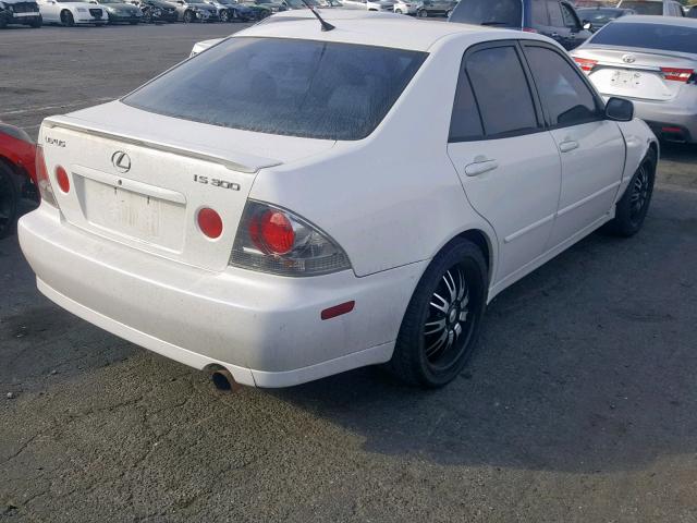 JTHBD192120060572 - 2002 LEXUS IS 300 WHITE photo 4