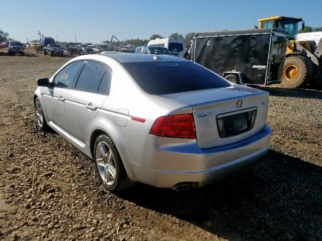 19UUA66296A014705 - 2006 ACURA 3.2TL SILVER photo 3