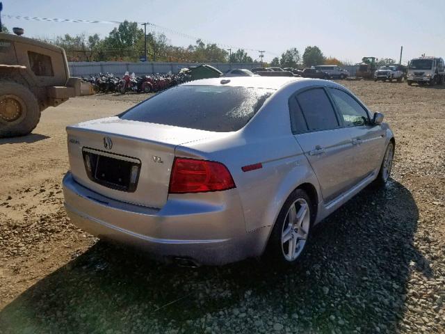 19UUA66296A014705 - 2006 ACURA 3.2TL SILVER photo 4