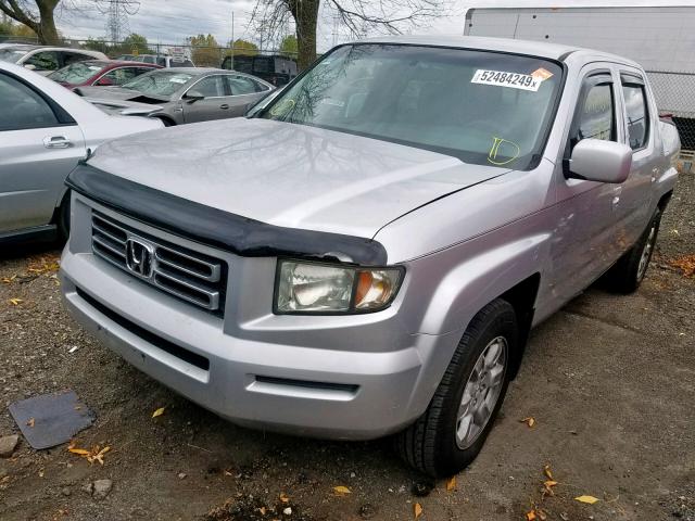 2HJYK16456H532891 - 2006 HONDA RIDGELINE SILVER photo 2