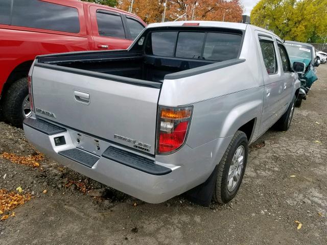 2HJYK16456H532891 - 2006 HONDA RIDGELINE SILVER photo 4