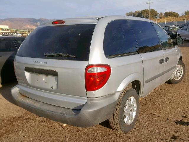 1D4GP25B27B107472 - 2007 DODGE CARAVAN SE SILVER photo 4