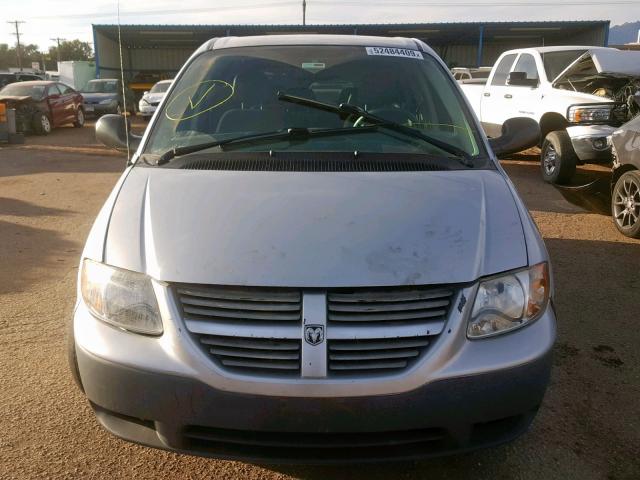 1D4GP25B27B107472 - 2007 DODGE CARAVAN SE SILVER photo 9