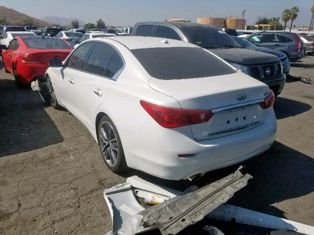 JN1BV7AP4FM337497 - 2015 INFINITI Q50 BASE WHITE photo 3