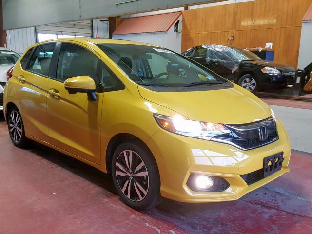 3HGGK5H80KM712879 - 2019 HONDA FIT EX YELLOW photo 1