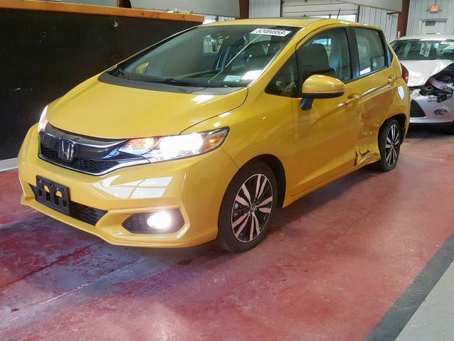 3HGGK5H80KM712879 - 2019 HONDA FIT EX YELLOW photo 2