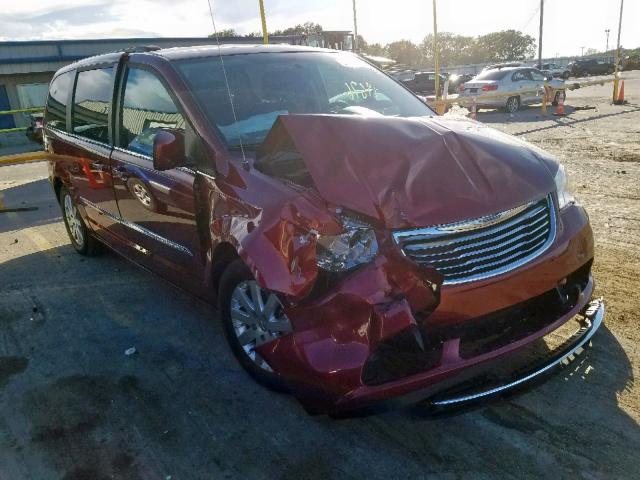 2C4RC1BG6DR509844 - 2013 CHRYSLER TOWN & COU MAROON photo 1