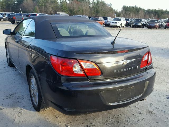 1C3LC55R68N689781 - 2008 CHRYSLER SEBRING TO BLACK photo 3