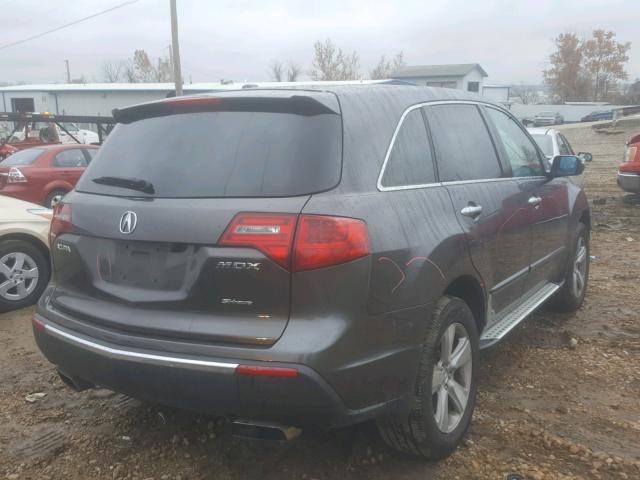 2HNYD2H66BH511684 - 2011 ACURA MDX TECHNO GRAY photo 4