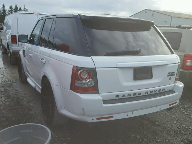 SALSH2E42AA240051 - 2010 LAND ROVER RANGE ROVE WHITE photo 3