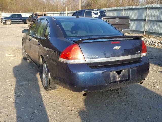 2G1WC57M891112210 - 2009 CHEVROLET IMPALA 2LT BLUE photo 3