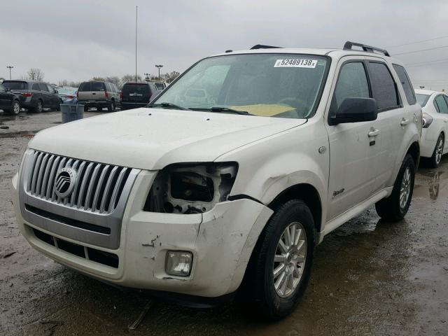 4M2CU29339KJ01409 - 2009 MERCURY MARINER HY WHITE photo 2