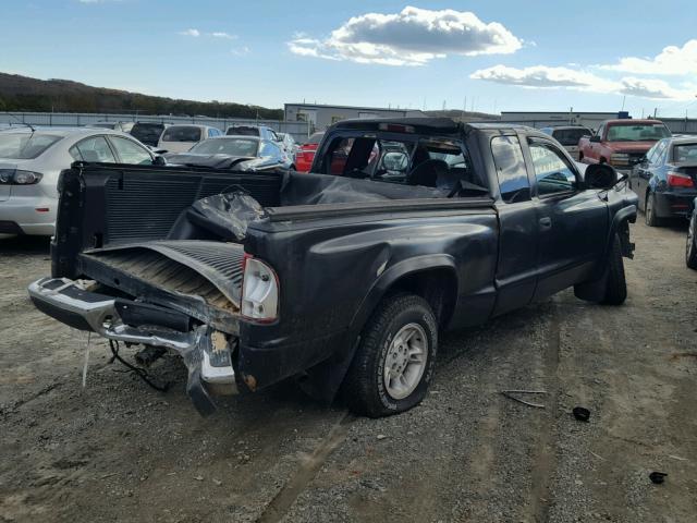 1B7GG22Y1XS234235 - 1999 DODGE DAKOTA BLACK photo 4