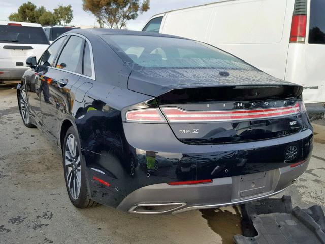 3LN6L5EC1JR609418 - 2018 LINCOLN MKZ RESERV BLACK photo 3