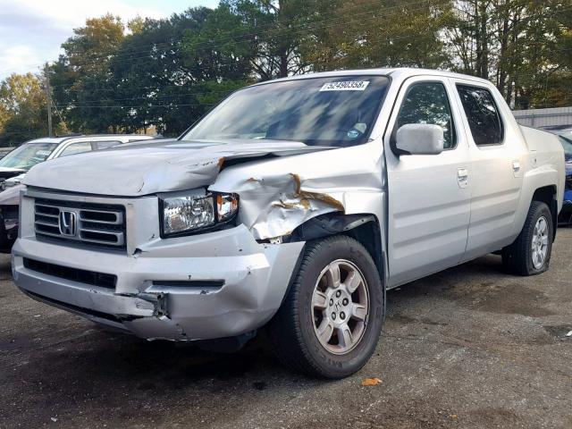 2HJYK16567H529444 - 2007 HONDA RIDGELINE SILVER photo 2