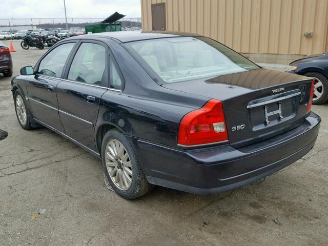 YV1TS91Z241379005 - 2004 VOLVO S80 T6 BLACK photo 3