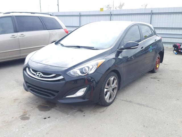 KMHD35LE5DU053414 - 2013 HYUNDAI ELANTRA GT BLACK photo 2