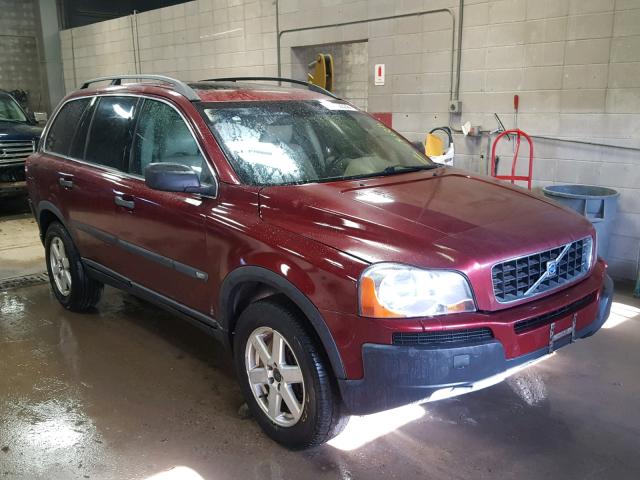 YV1CM59H041053041 - 2004 VOLVO XC90 MAROON photo 1