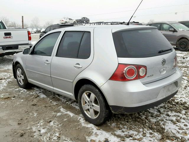 9BWEL41J984013898 - 2008 VOLKSWAGEN CITY GOLF SILVER photo 3