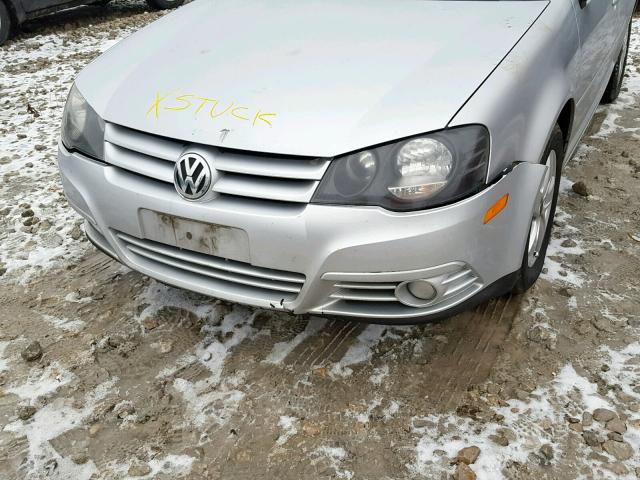 9BWEL41J984013898 - 2008 VOLKSWAGEN CITY GOLF SILVER photo 9