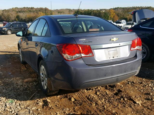 1G1PA5SG7E7109226 - 2014 CHEVROLET CRUZE LS BLUE photo 3