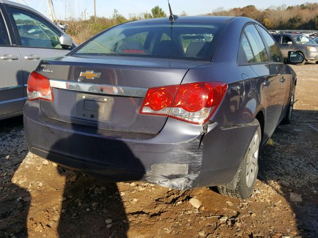 1G1PA5SG7E7109226 - 2014 CHEVROLET CRUZE LS BLUE photo 4