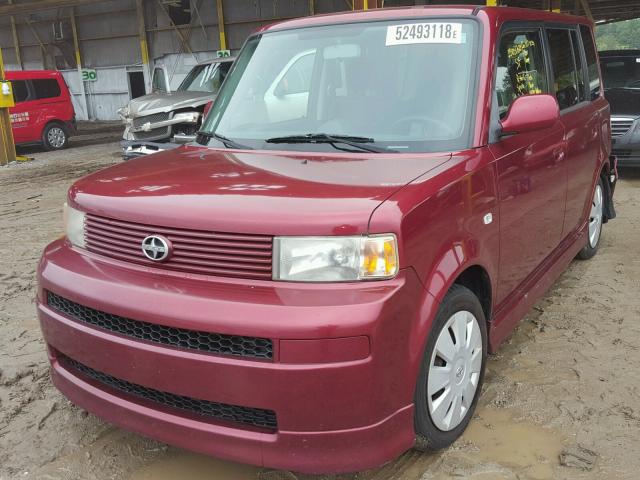 JTLKT334664104661 - 2006 TOYOTA SCION XB Bordo foto 2