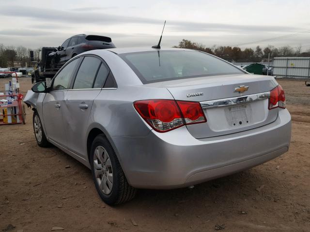 1G1PC5SH7C7215658 - 2012 CHEVROLET CRUZE LS SILVER photo 3