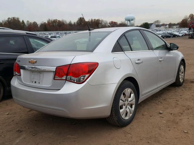 1G1PC5SH7C7215658 - 2012 CHEVROLET CRUZE LS SILVER photo 4