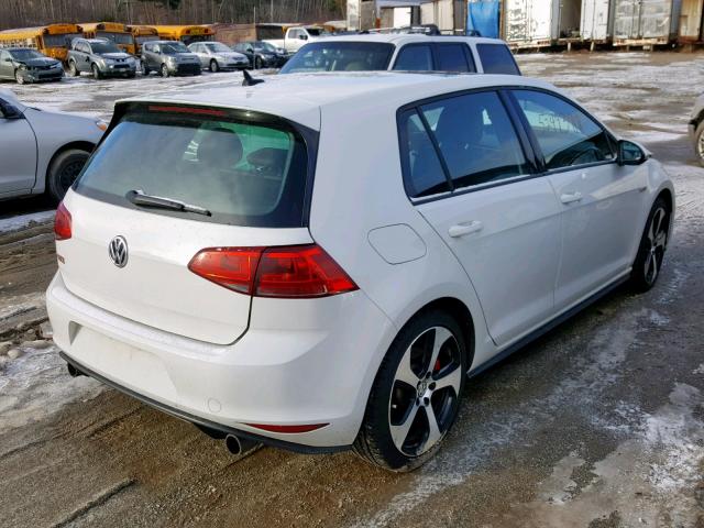 3VW447AUXHM009553 - 2017 VOLKSWAGEN GTI S/SE WHITE photo 4