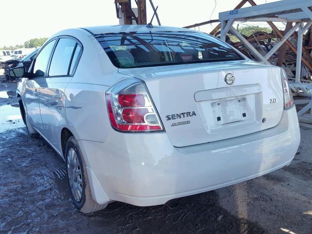 3N1AB61E97L615500 - 2007 NISSAN SENTRA 2.0 WHITE photo 3