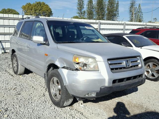 5FNYF18426B003572 - 2006 HONDA PILOT EX SILVER photo 1