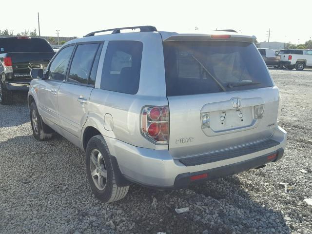 5FNYF18426B003572 - 2006 HONDA PILOT EX SILVER photo 3