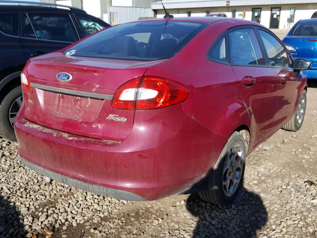 3FADP4CJ1BM108271 - 2011 FORD FIESTA SEL RED photo 4