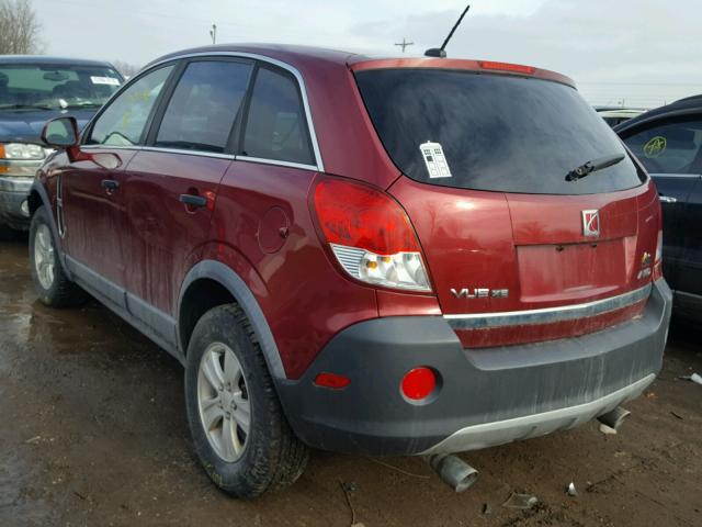 3GSDL43N29S612301 - 2009 SATURN VUE XE RED photo 3