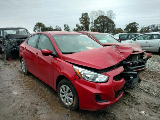 KMHCT4AE6GU031922 - 2016 HYUNDAI ACCENT SE RED photo 1