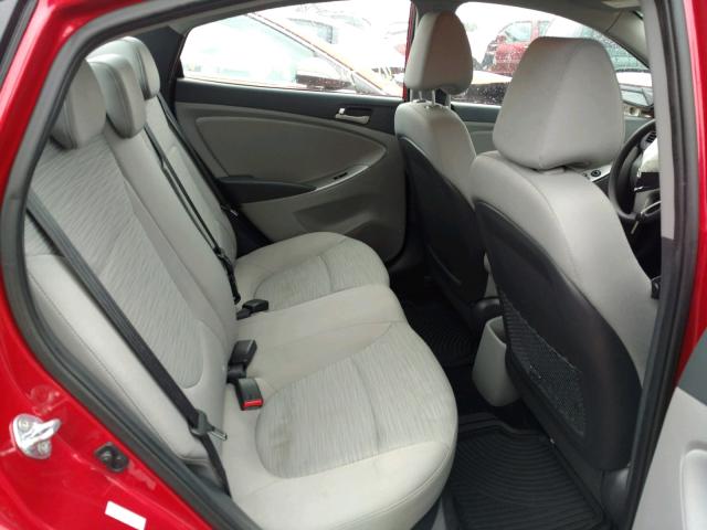 KMHCT4AE6GU031922 - 2016 HYUNDAI ACCENT SE RED photo 6