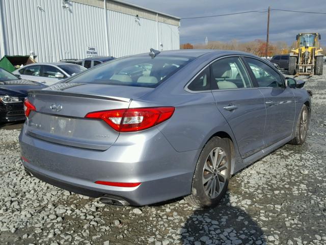 5NPE34AF6GH365416 - 2016 HYUNDAI SONATA SPO SILVER photo 4