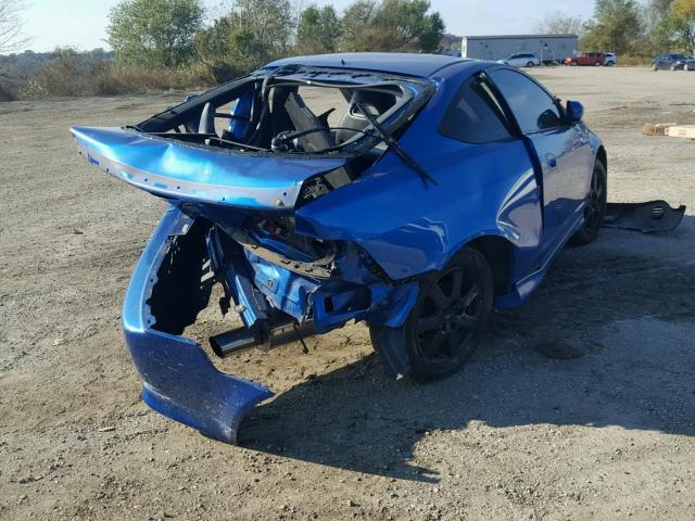 JH4DC530X5S016086 - 2005 ACURA RSX TYPE-S BLUE photo 4