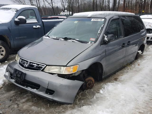 2HKRL18512H528673 - 2002 HONDA ODYSSEY LX GRAY photo 2