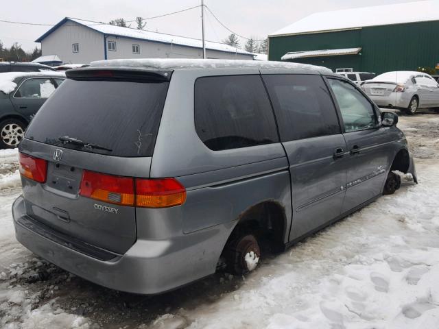 2HKRL18512H528673 - 2002 HONDA ODYSSEY LX GRAY photo 4