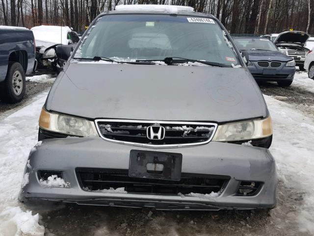 2HKRL18512H528673 - 2002 HONDA ODYSSEY LX GRAY photo 9