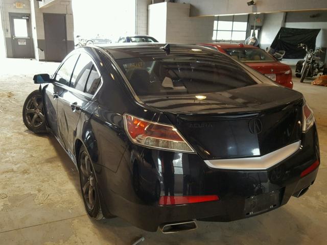 19UUA8F52BA000354 - 2011 ACURA TL BLACK photo 3