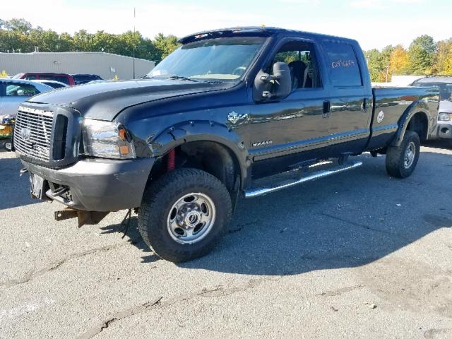 1FTSW31F22EA68396 - 2002 FORD F350 SRW S BLACK photo 2