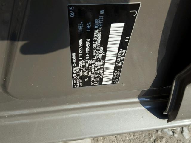 JTLZE4FE0FJ077798 - 2015 TOYOTA SCION XB BEIGE photo 10