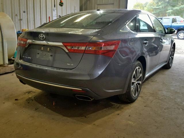 4T1BK1EB7JU286065 - 2018 TOYOTA AVALON XLE GRAY photo 4