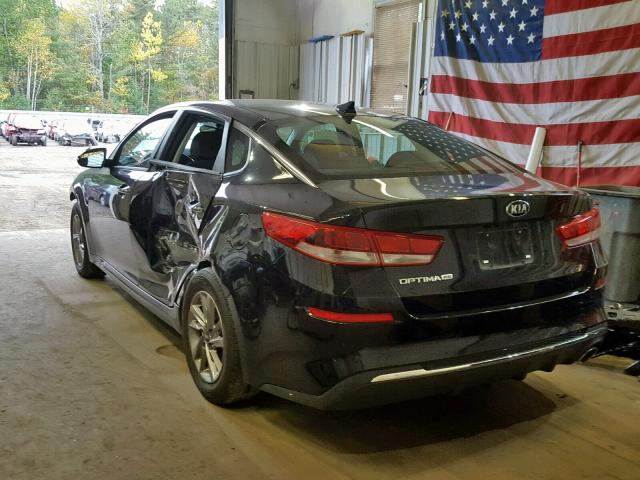 5XXGT4L34KG285256 - 2019 KIA OPTIMA LX BLACK photo 3