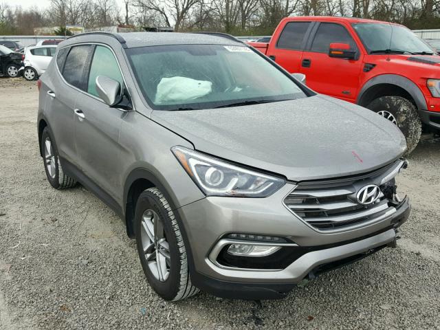 5NMZUDLB5HH007148 - 2017 HYUNDAI SANTA FE S GRAY photo 1