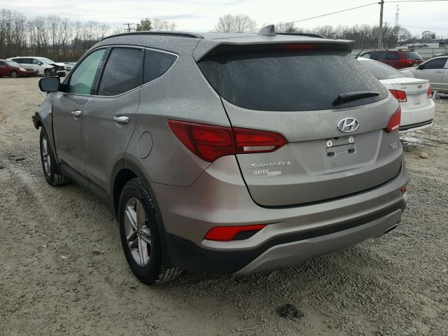 5NMZUDLB5HH007148 - 2017 HYUNDAI SANTA FE S GRAY photo 3